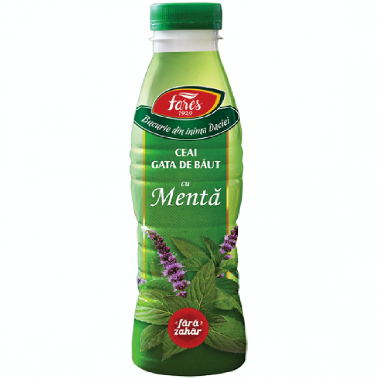 Ceai rece baut cu menta 450ml - FARES