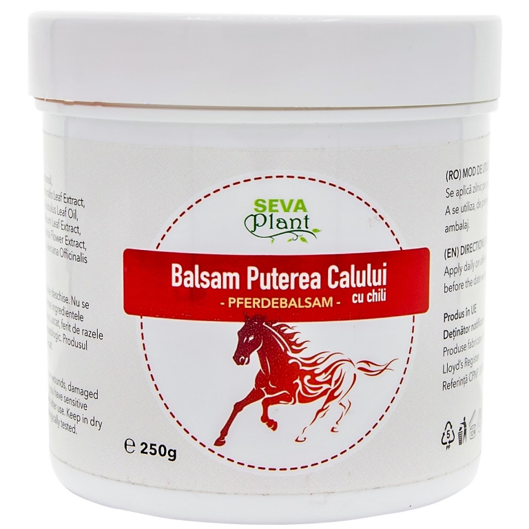 Balsam Puterea Calului Chilli 250ml - Seva Plant