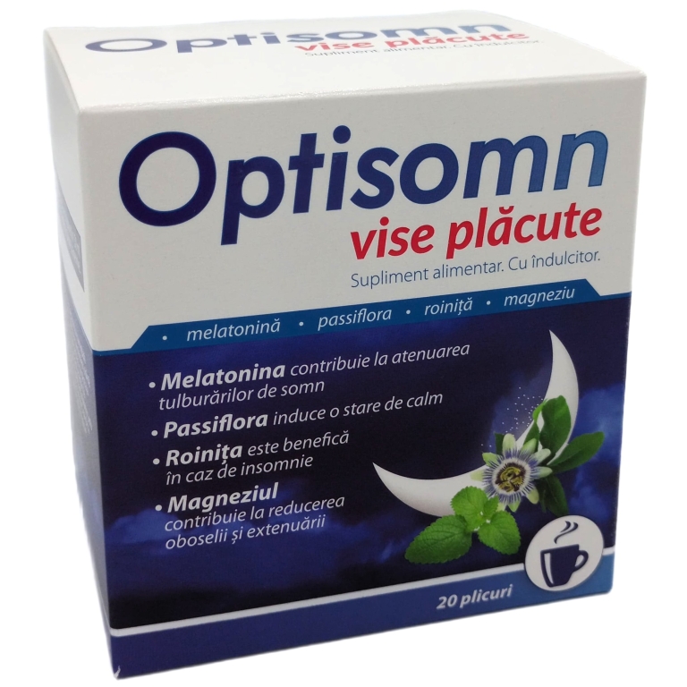 Optisomn vise placute plicuri 20x3g - NATUR PRODUKT