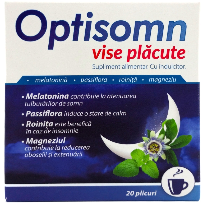 Optisomn vise placute plicuri 20x3g - NATUR PRODUKT