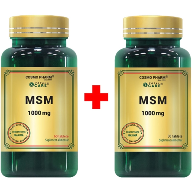 Pachet MSM 1000mg 60+30cps - COSMO PHARM