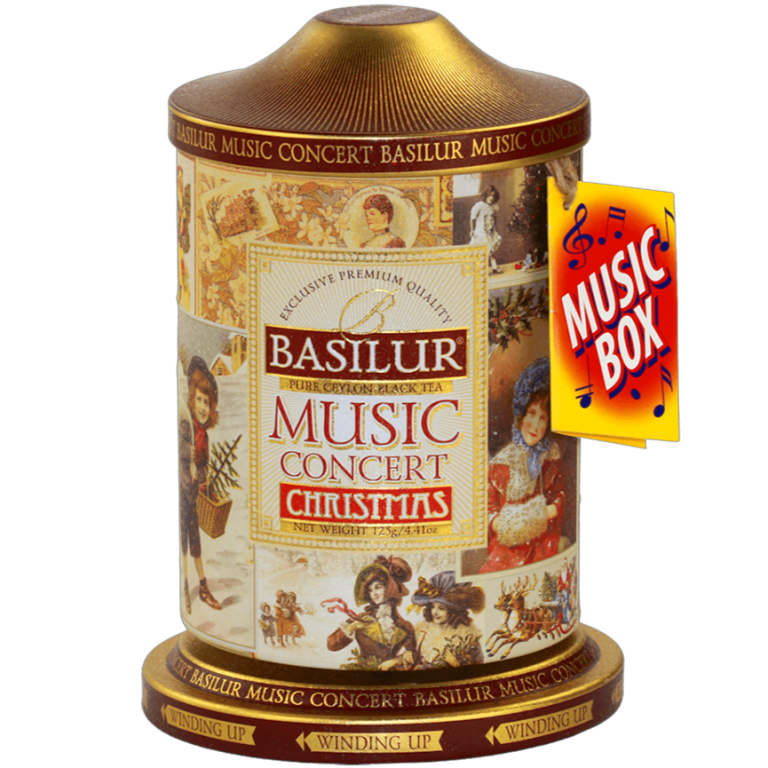 Ceai negru ceylon Music Concert Christmas cutie muzicala 100g – BASILUR