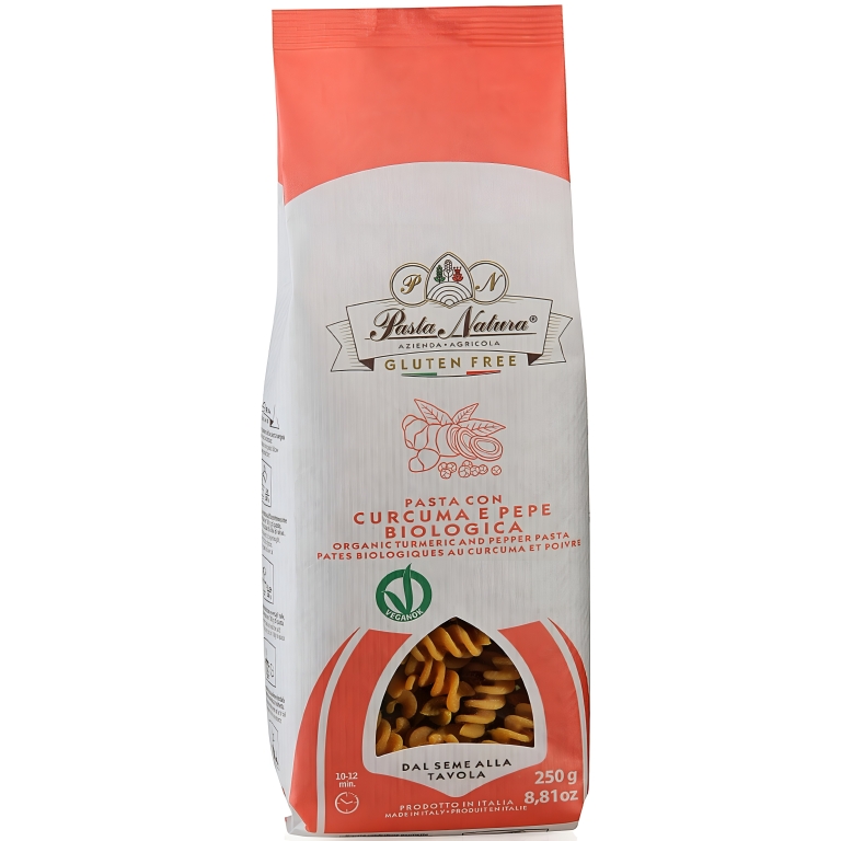 Paste turmeric piper bio fara gluten eco 250g - PASTA NATURA