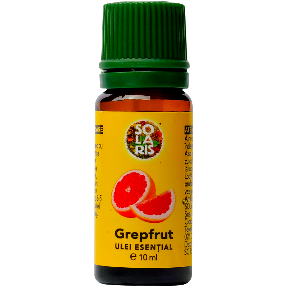 Tester ulei esential grepfrut 10ml - SOLARIS