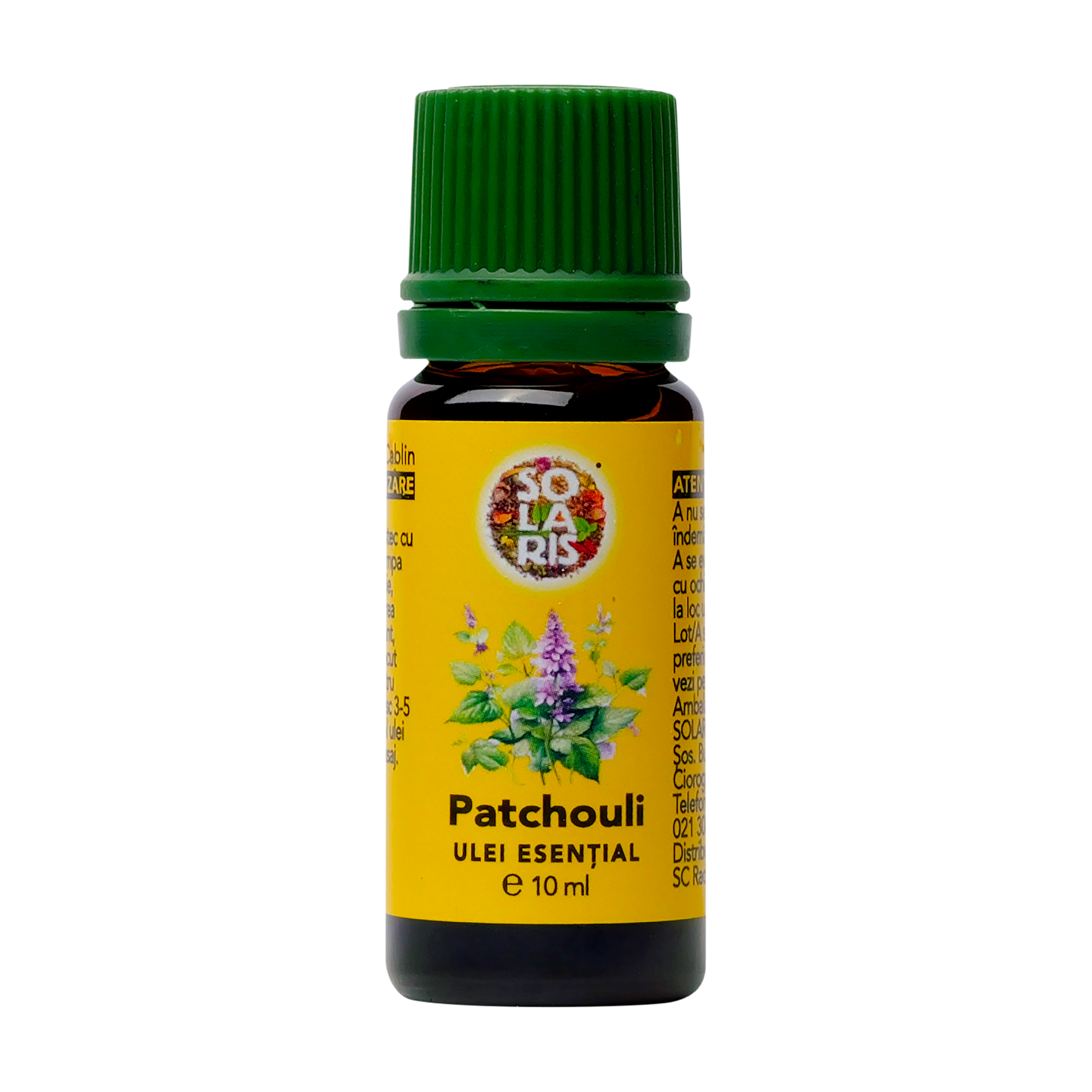 Tester ulei esential patchouli 10ml - SOLARIS