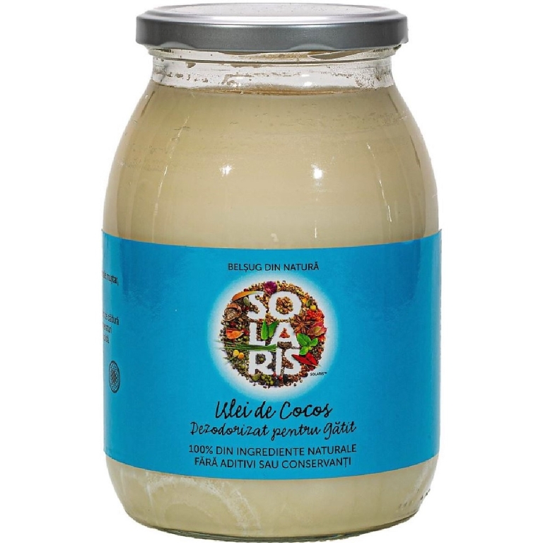 Ulei cocos dezodorizat pt gatit 1L - SOLARIS
