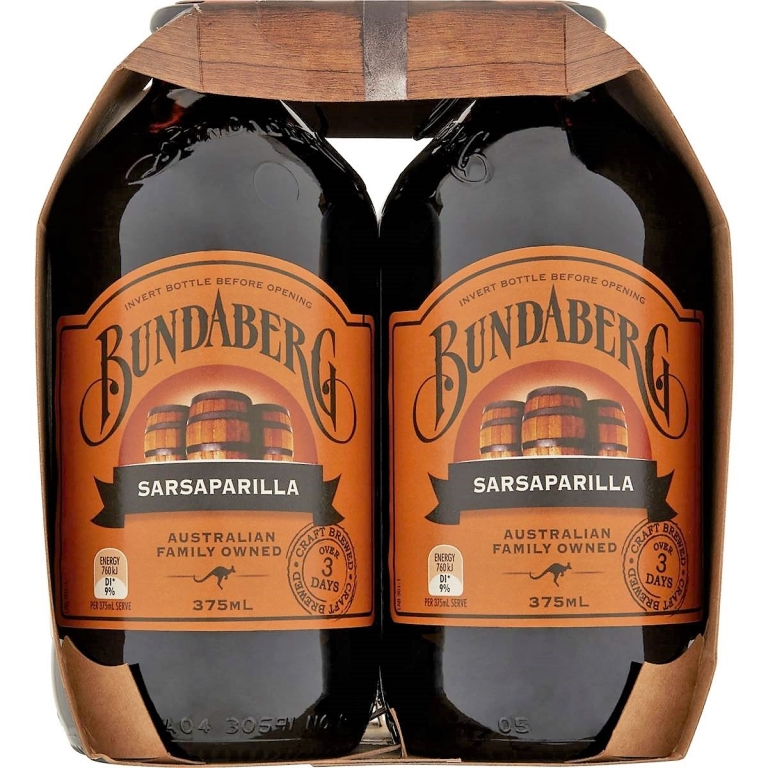 Bere root [sarsaparilla] fara alcool 4x375ml - BUNDABERG