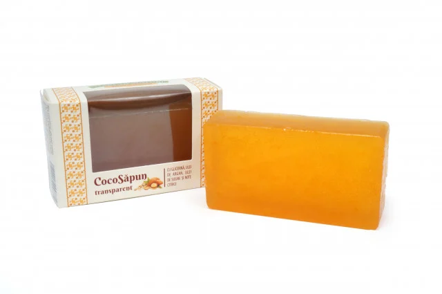 Sapun transparent Coco argan susan note citrice 100g - VERRE DE NATURE