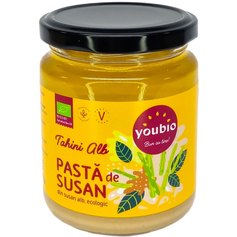 Pasta susan alb decojit Tahini eco 250g - YOUBIO