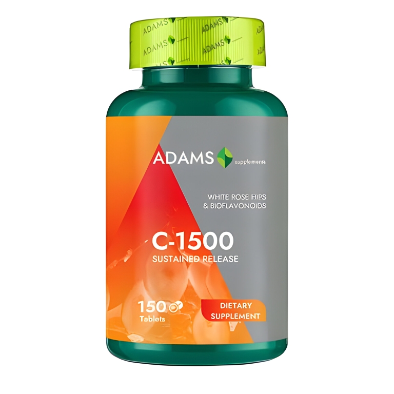Vitamina C 1500mg macese bioflavonoide 150cp - ADAMS SUPPLEMENTS