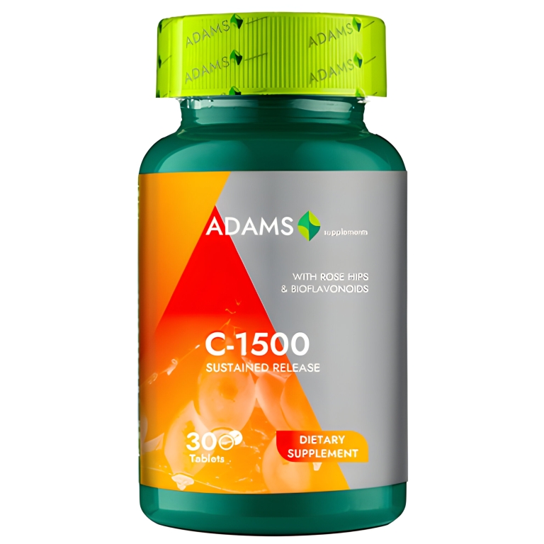 Vitamina C 1500mg macese bioflavonoide 30cp - ADAMS SUPPLEMENTS