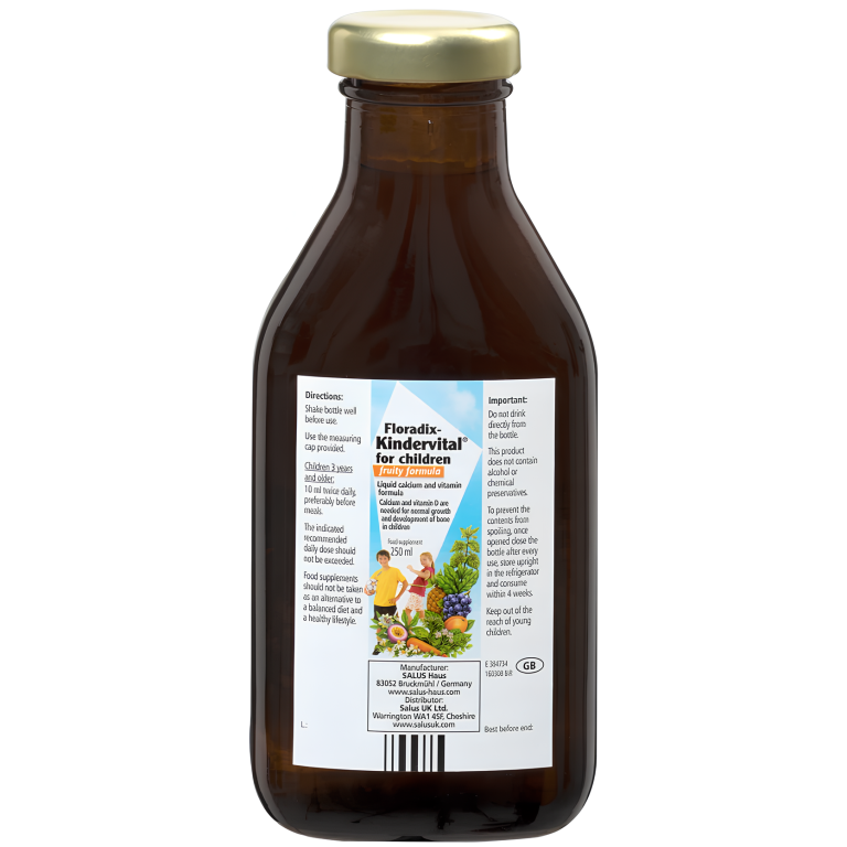 Formula lichida calciu vitamine copii KinderVital 250ml - SALUS HAUS