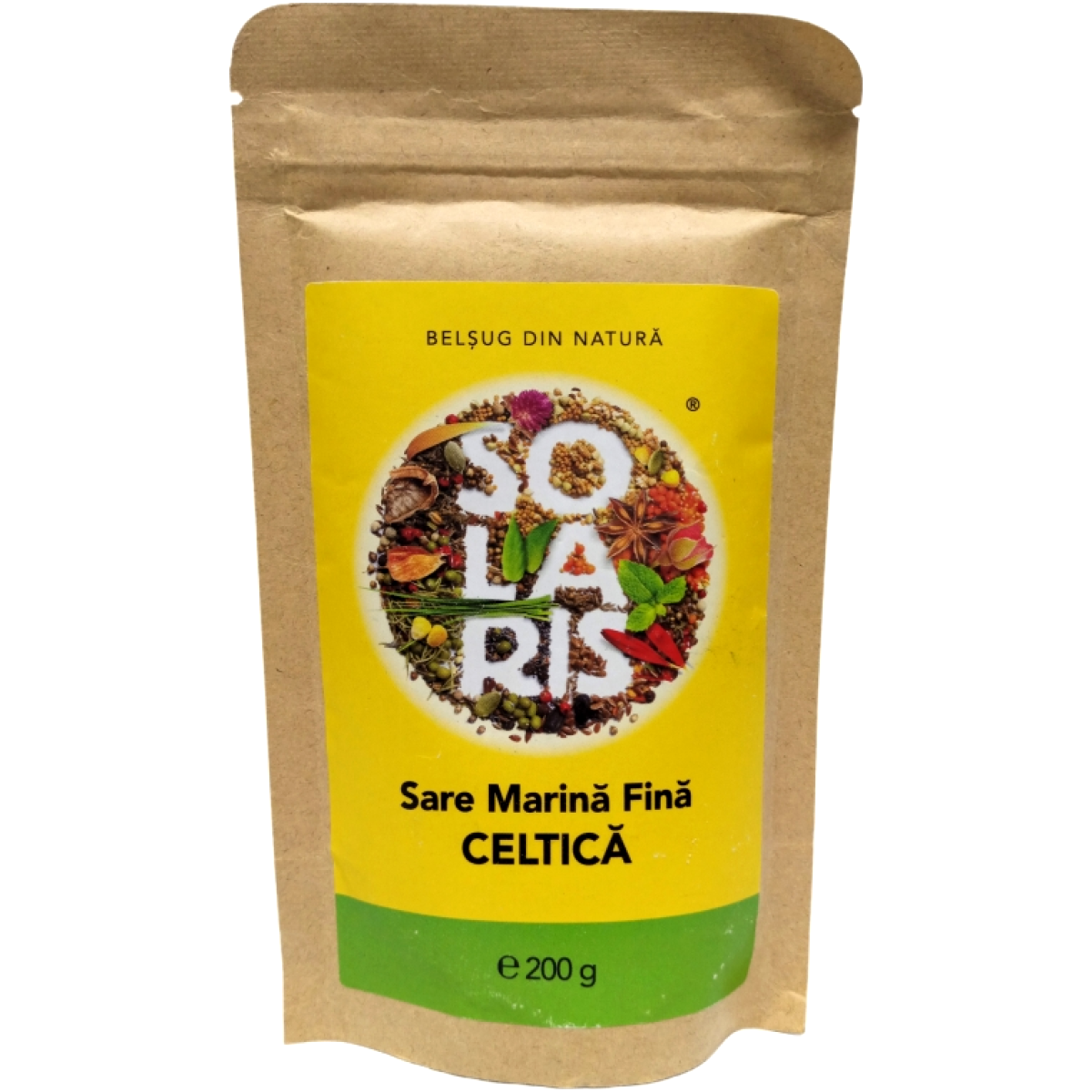 Sare mare fina celtica neiodata 200g - SOLARIS