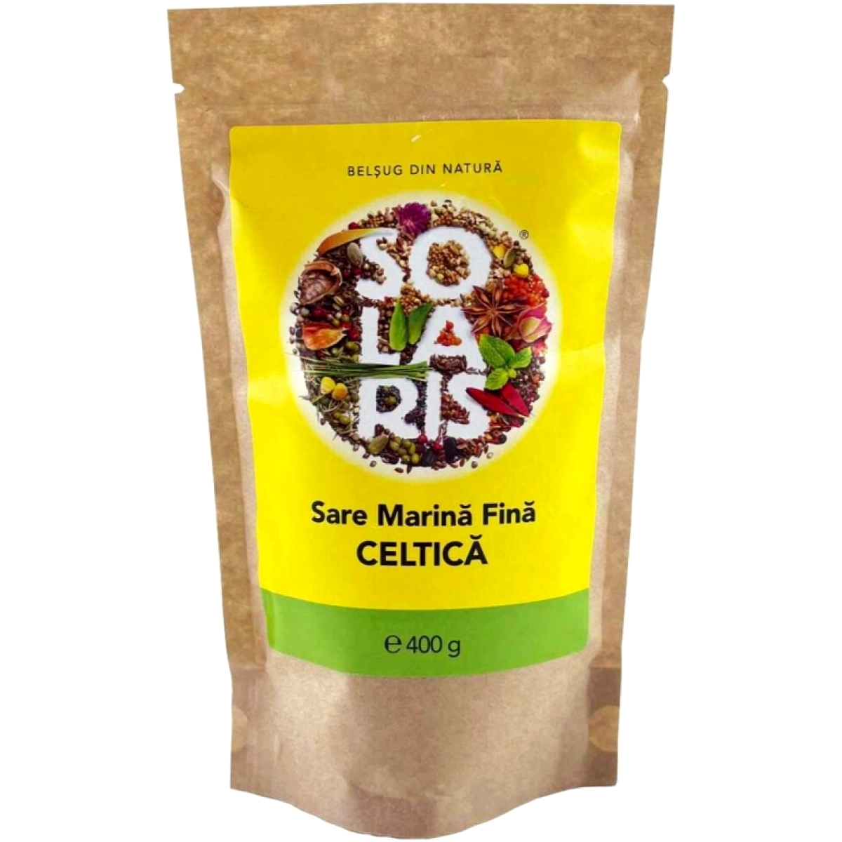 Sare mare fina celtica neiodata 400g - SOLARIS