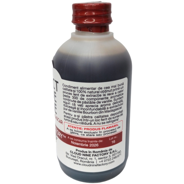 Extract pur vanilie Madagascar 250ml - CLOUD NINE FACTORY
