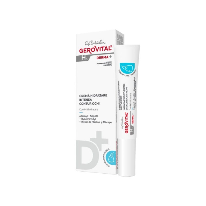 Crema contur ochi hidratare intensa 15ml - GEROVITAL H3 DERMA+