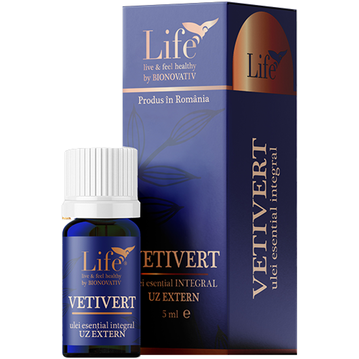 Ulei esential integral vetivert 5ml - LIFE