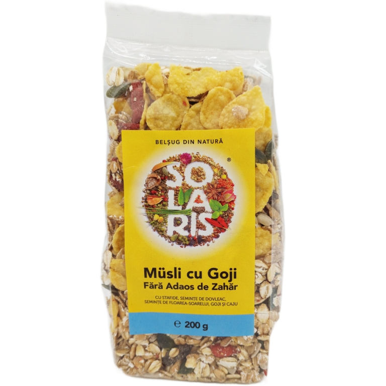Musli goji fara zahar 200g - SOLARIS