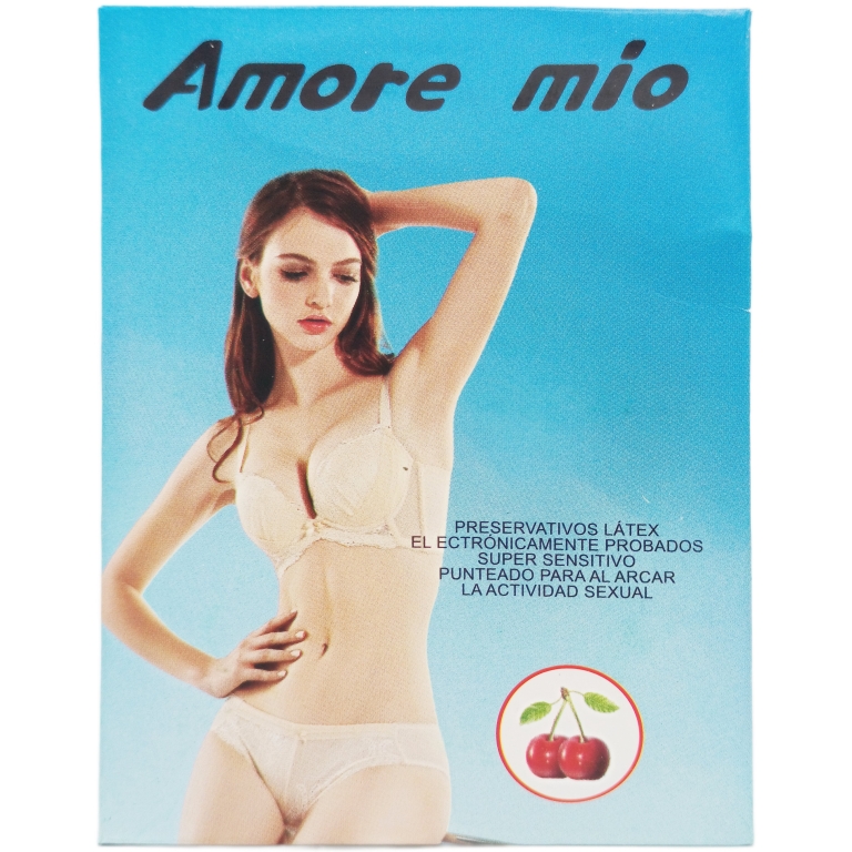 Prezervative super senzitive aroma cirese 3b - AMORE MIO