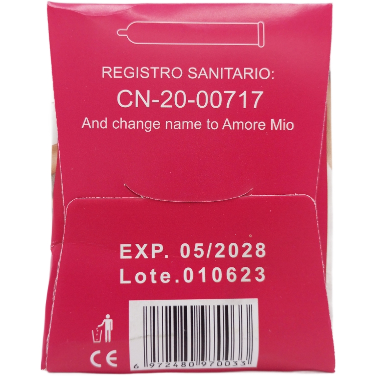 Prezervative super senzitive aroma zmeura 3b - AMORE MIO