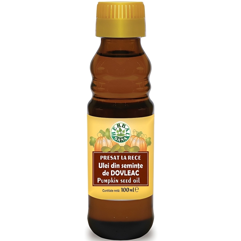 Ulei seminte dovleac presat la rece 100ml - HERBAL SANA
