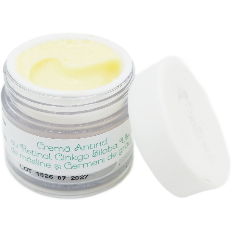 Crema antirid retinol ginkgo biloba ulei masline germeni grau 30g - CHARME