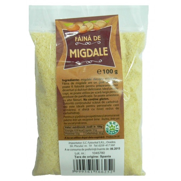 Faina Migdale Decojite 100g - Herbal Sana