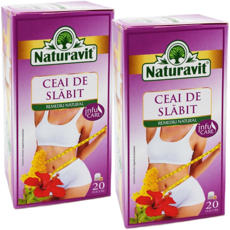 Set Ceai slabit cu leustean 2x20dz - NATURAVIT