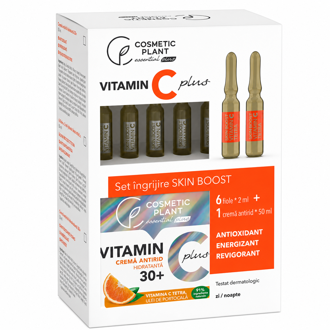 Kit Ingrijire Skin Boost 30+ [6fiole 2ml + Crema 50ml] 2b - COSMETIC PLANT