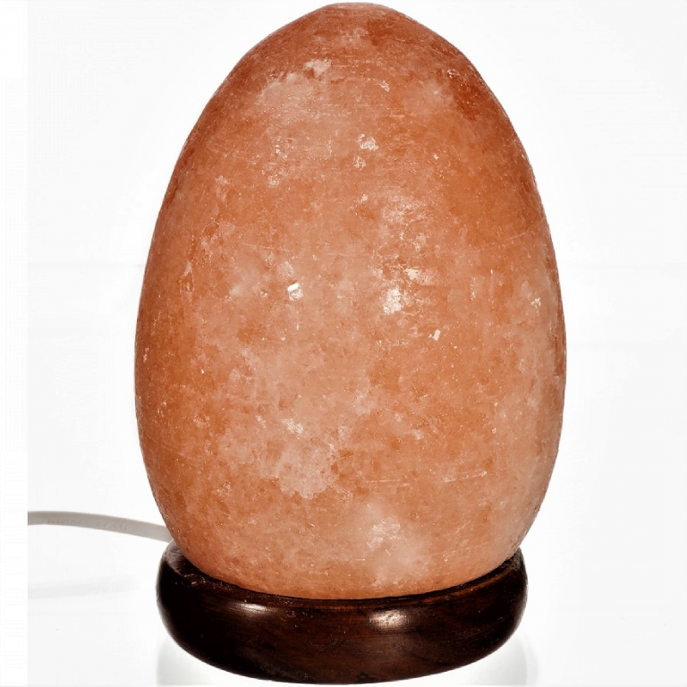 Veioza sare himalaya Ou suport lemn 4kg - MONTE SALT CRYSTAL