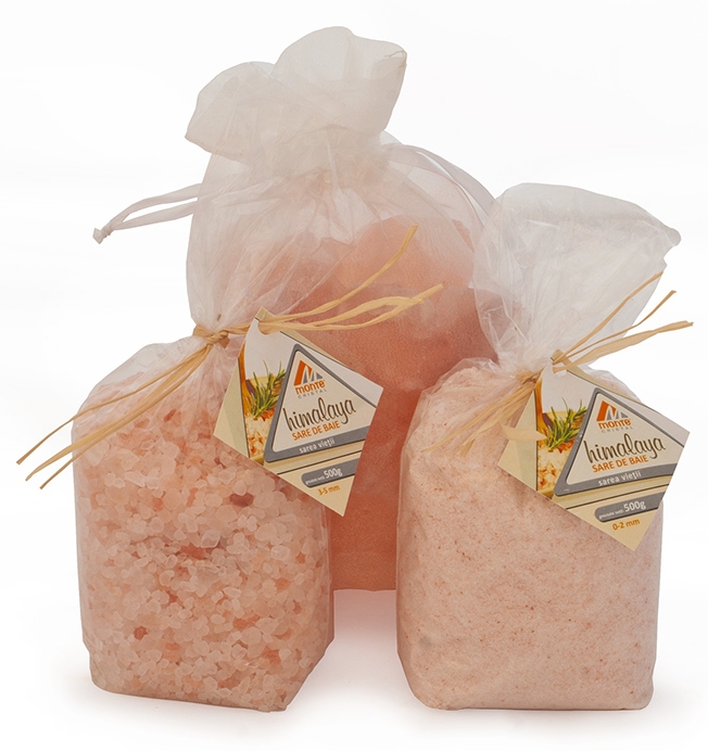 Sare baie Himalaya 3_5mm 500g - MONTE SALT CRYSTAL