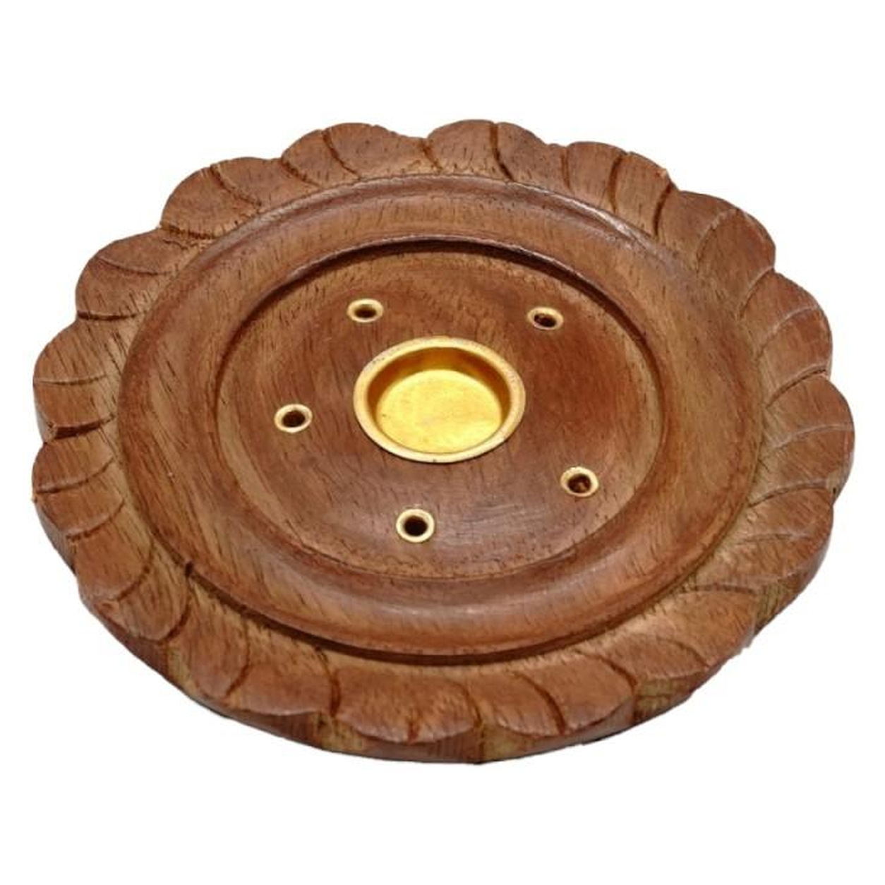 Suport lemn rotund pt betisoare conuri parfumate 1b - HEM