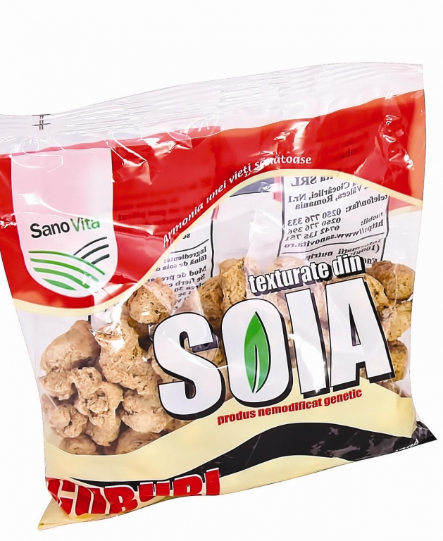 Soia texturata cuburi 100g - SANOVITA