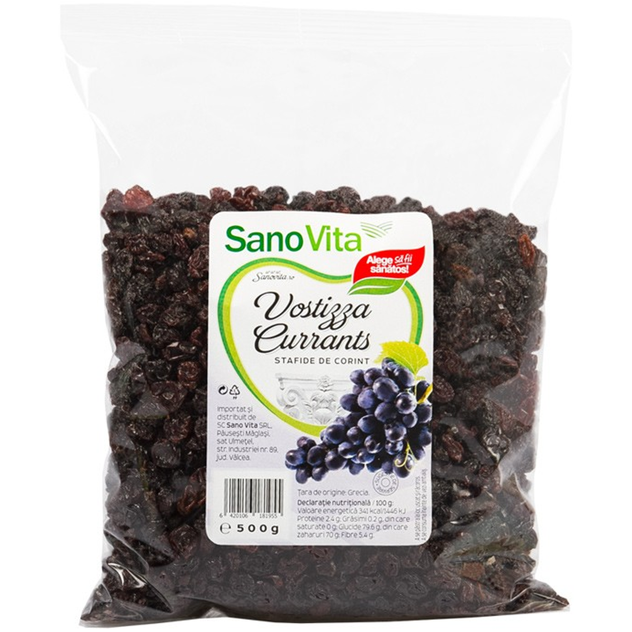 Stafide corint Vostizza 500g - SANOVITA