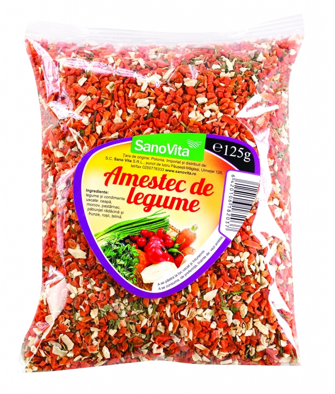 Amestec legume uscate fara sare 125g - SANOVITA