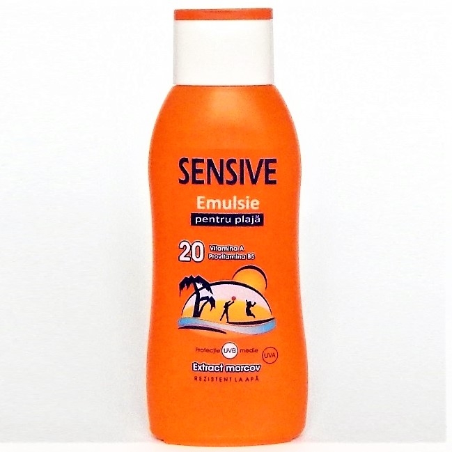 Emulsie plaja spf20 morcov 250ml - SENSIVE