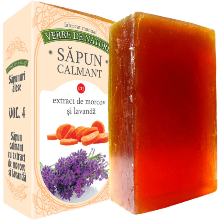 Sapun Calmant morcov lavanda 100g - VERRE DE NATURE