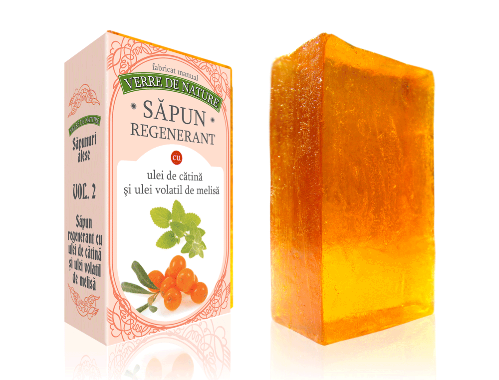 Sapun Regenerant ulei catina melissa 100g - VERRE DE NATURE