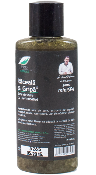 Sare baie raceala gripa 100g - MEDICA