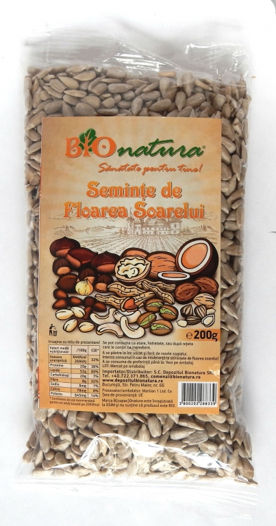 Seminte fl soarelui 200g - BIONATURA