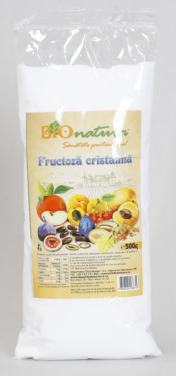 Fructoza cristalina 500g - BIONATURA