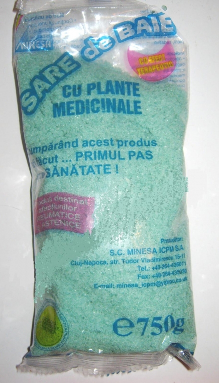 Sare baie plante medicinale 750g - MINESA