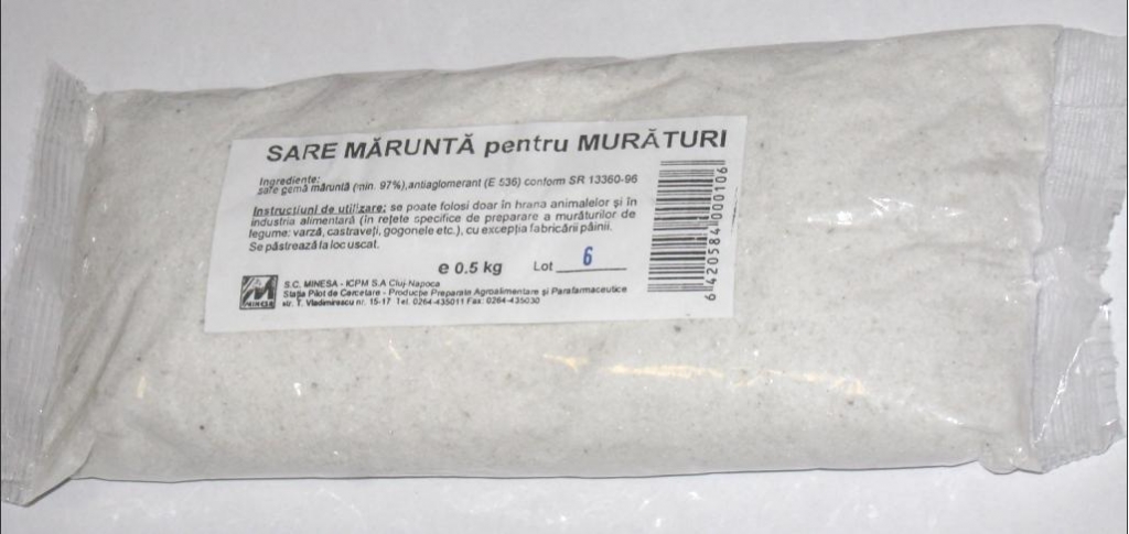 Sare gema marunta pt muraturi 500g - MINESA