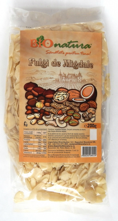 Migdale fulgi 200g - BIONATURA