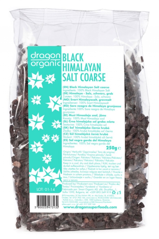 Sare neagra grunjoasa Himalaya 250g - SMART ORGANIC