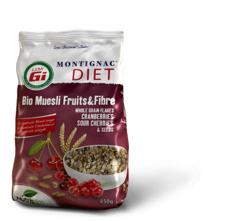 Musli fructe fibre Montignac Diet eco 450g - NUTRISSLIM