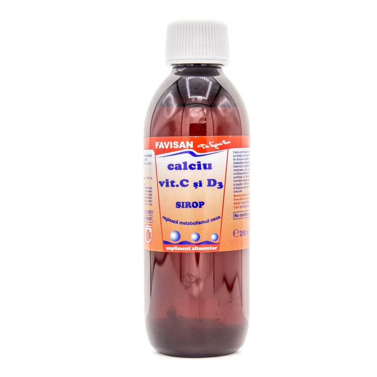 Sirop calciu C D3 250ml - FAVISAN