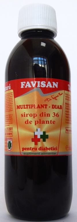 Sirop multiplant 36plante diab 250ml - FAVISAN