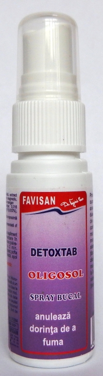 Spray bucal Detoxtab oligosol 30ml - FAVISAN