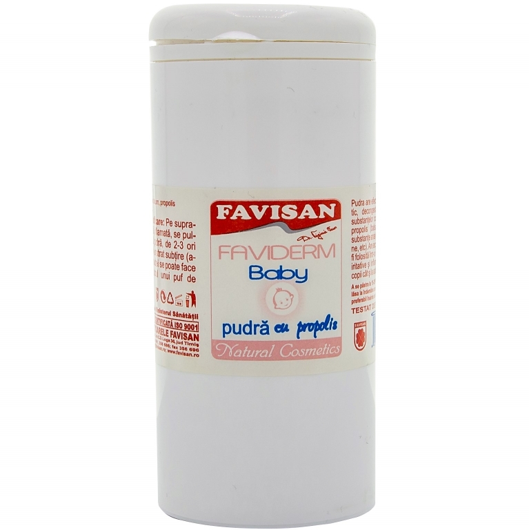 Pudra talc cu propolis FaviDerm baby 100g - FAVISAN